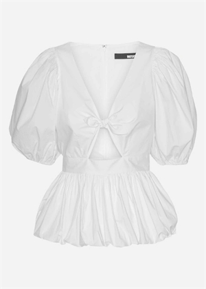 Marie puff sleeve bubble bluse Bright White ROTATE By Birger Christensen 