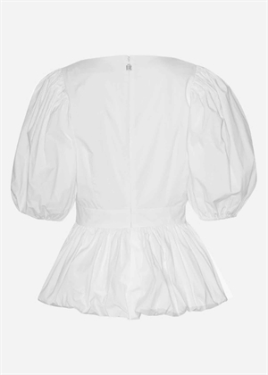 Marie puff sleeve bubble bluse Bright White ROTATE By Birger Christensen 