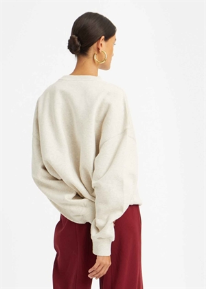 Heavy crewneck sweat White Melange ROTATE SUNDAY
