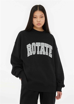 Heavy crewneck sweat Sort ROTATE SUNDAY