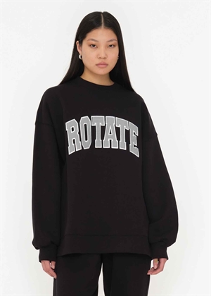 Heavy crewneck sweat Sort ROTATE SUNDAY