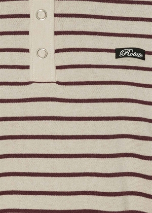 Slinky knit polo Oatmeal Comb. ROTATE SUNDAY
