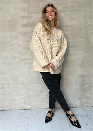 Camross knit jumper Pristine White ROTATE By Birger Christensen 