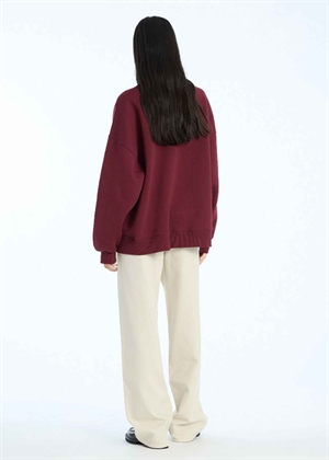 Heavy crewneck sweat Zinfandel ROTATE SUNDAY