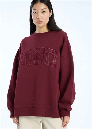 Heavy crewneck sweat Zinfandel ROTATE SUNDAY