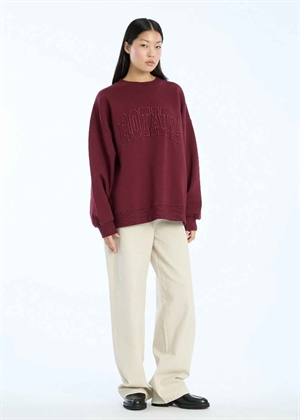 Heavy crewneck sweat Zinfandel ROTATE SUNDAY