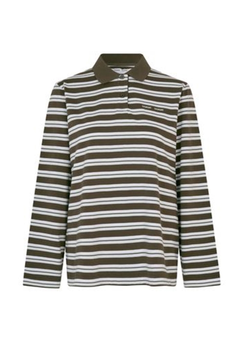 Sadover ls polo 15512 Turkish Coffee Stripe Samsøe