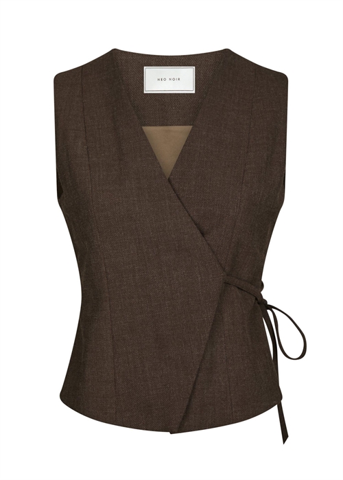 Samara melange waistcoat Brown Melange Neo Noir 