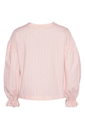 Ida Organic Cotton Bluse Pink Stripe Sissel Edelbo 