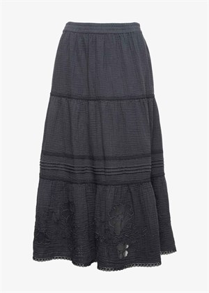 Tarsila Organic cotton skirt Washed Black Sissel Edelbo 