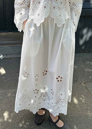 Trine skirt White Cutwork Sissel Edelbo 