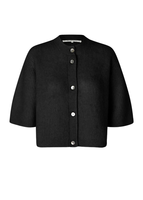 Andrea knit rib cardigan Sort Second Female 