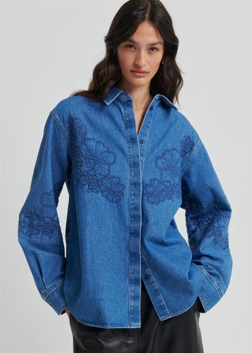 Cornelia denim skjorte Blue Denim Second Female 