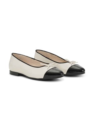 Stine Ballerina Cream/Black Shoe Biz 