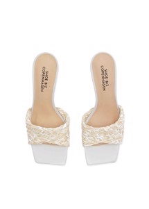 Vido Rafia stillet Cream Shoe Biz 