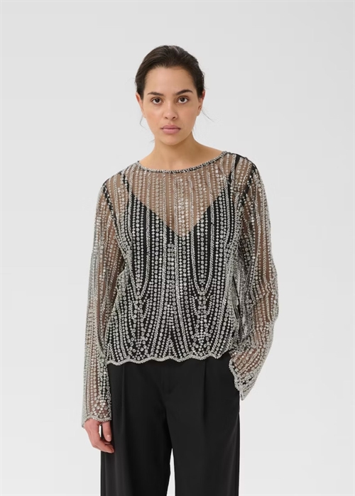 Sibba blouse Black/Silver Gestuz 