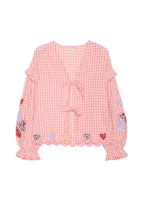 Kamal bluse Pink Checks Sissel Edelbo 