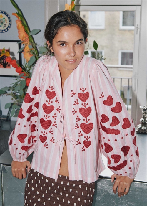 Elisabeth bluse Rose Stripes Sissel Edelbo 