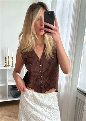 Celestine top Soft Brun Sissel Edelbo 
