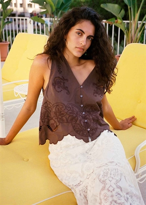 Celestine top Soft Brun Sissel Edelbo 