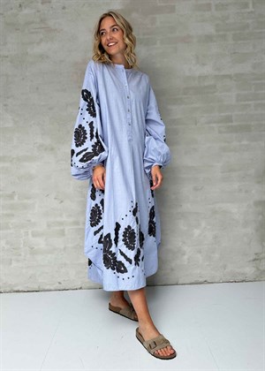 Rikke Organic cotton skjorte kjole Chambray Sissel Edelbo 
