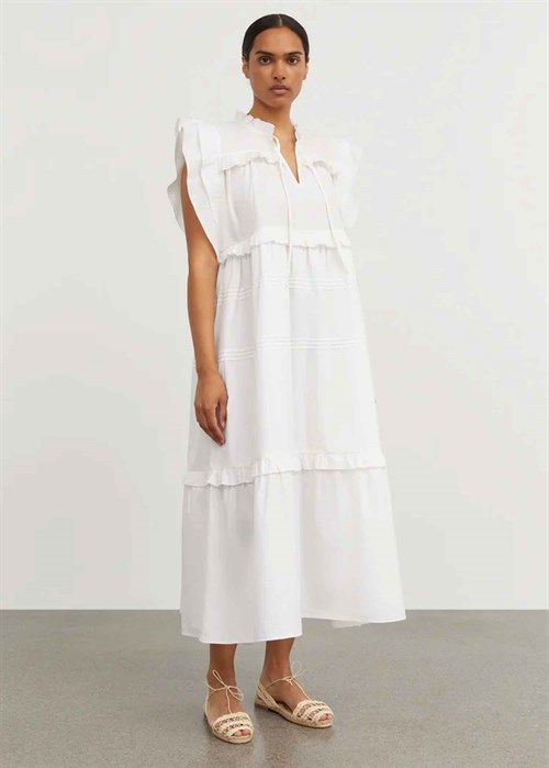 Clover kjole Optic White / Skall Studio / Anthon.dk