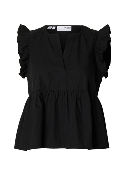 Blair-Ida sl top Sort Selected Femme 