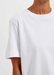 Essential ss boxy tee Bright White Selected Femme 