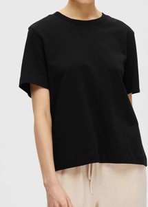 Essential ss boxy tee Sort Selected Femme 