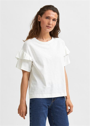 Rylie ss florence tee Bright White Selected Femme 