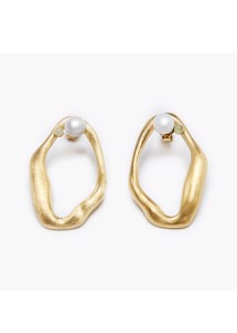 Flow earring Gold Sorelle Jewellery 