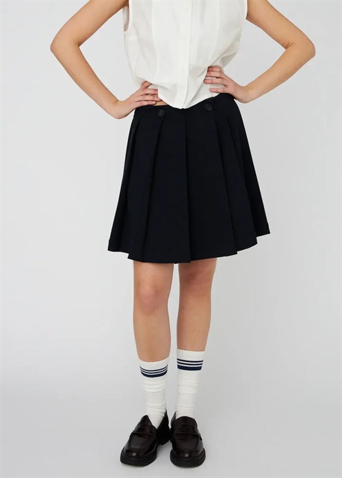 Plissé mini skirt Navy Stella Nova 