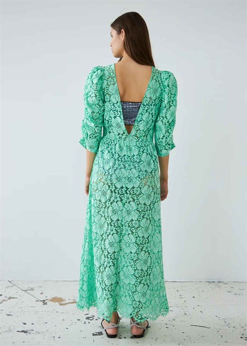 Lace maxi kjole Bright Mint Stella Nova