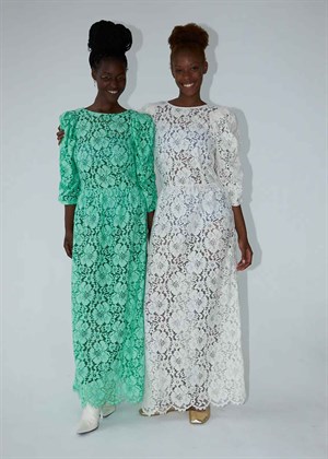 Lace maxi kjole Bright Mint Stella Nova