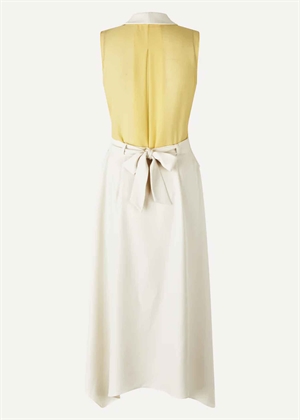 Matte sheer tailoring handkerchief kjole Ivory/Cornsilk Stine Goya 
