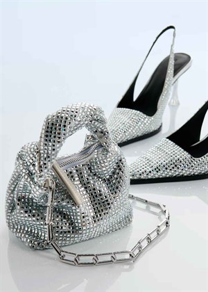 Ziggy Micro Hobo bag Silver Stine Goya 