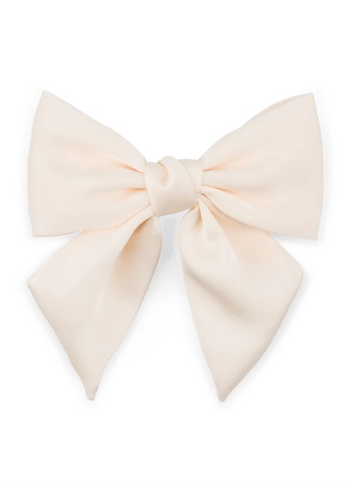 Smooth bow clip Cream Sui Ava