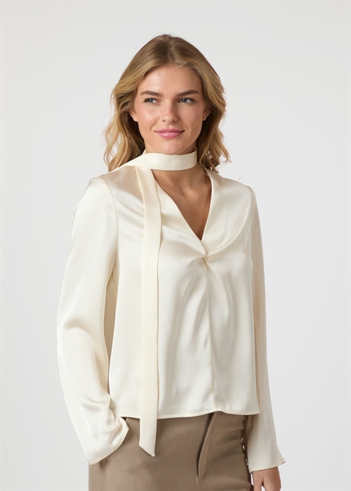 Susanna heavy sateen bluse Pearl Neo Noir 