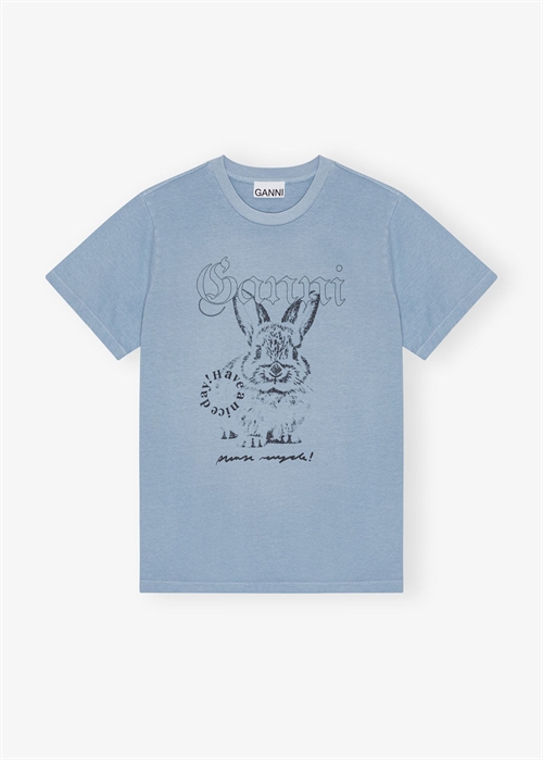 Re-Cut tee Soft Chambray T4155 Ganni 
