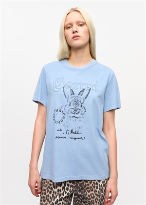 Re-Cut tee Soft Chambray T4155 Ganni 