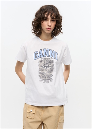 Kitty Margot tee Bright White T4272 Ganni 