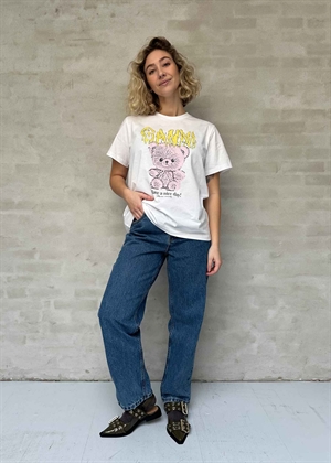Teddy tee Hvid T4289 Ganni 