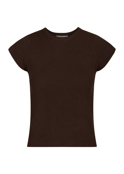 Tirra knit tee Brown Neo Noir 