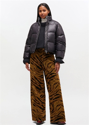 Shiny Nylon short puffer jakke Black W0957 Ganni 