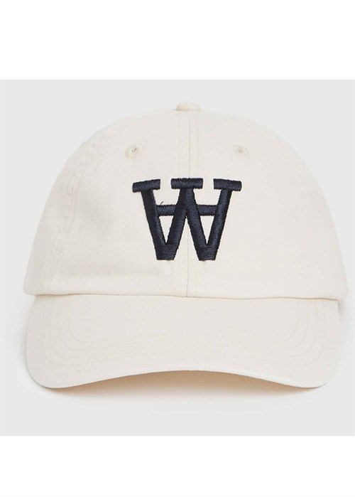 Eli embroidery cap Offwhite Wood Wood 