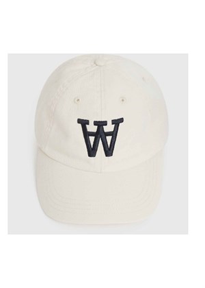 Eli embroidery cap Offwhite Wood Wood 