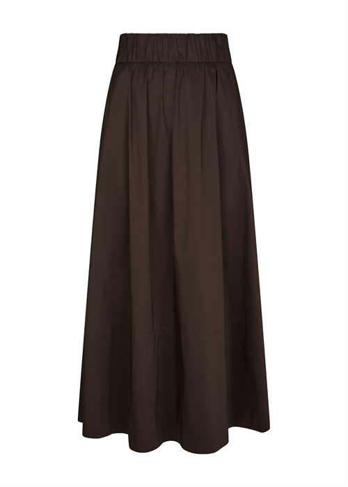 Yara poplin skirt Chocolate Brown Neo Noir 